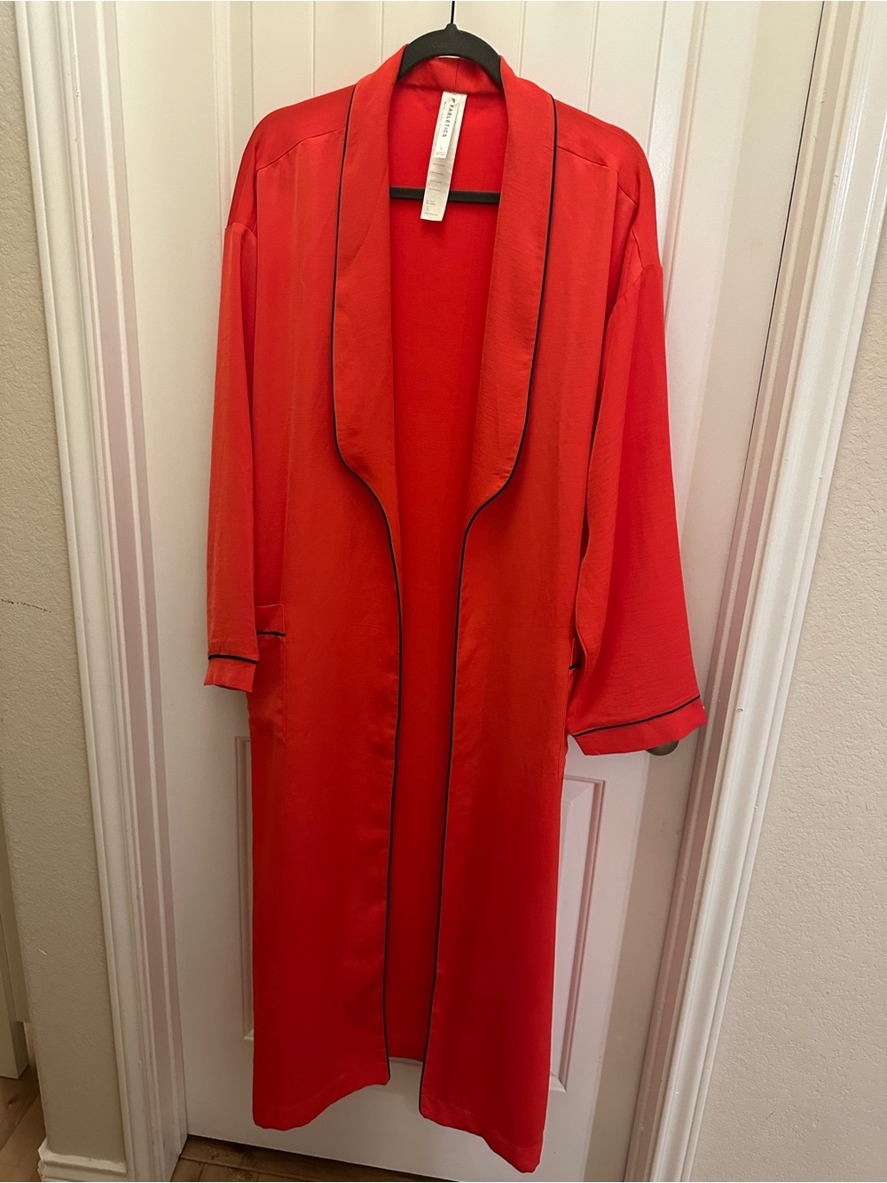 Red Fabletics Eco Satin Robe - Picture 2 of 7
